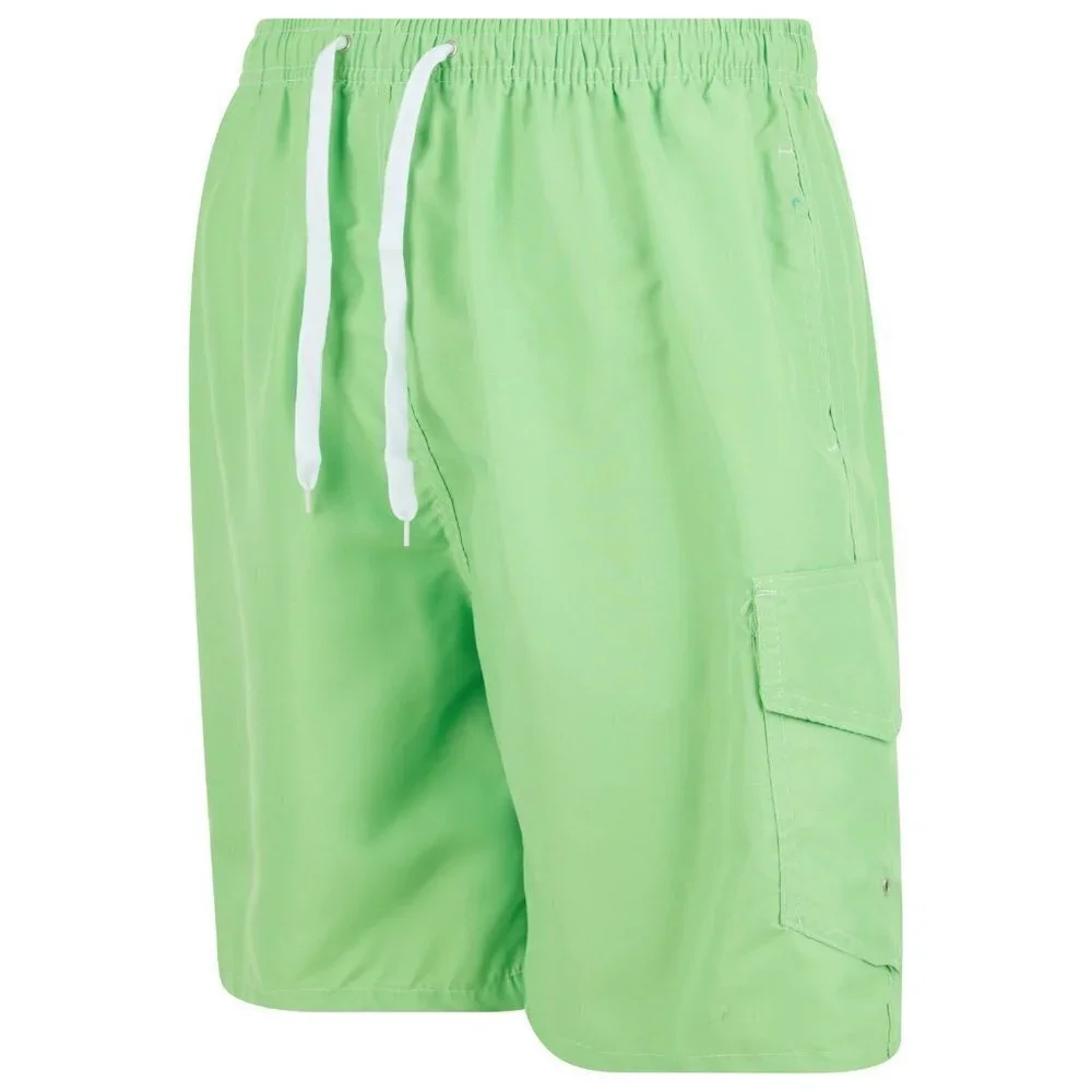 Men Swim Shorts, 3 Pockets Cargo Swimming Trunks Swimwear Suit Beach Board NEW - Picture 2 of 4